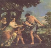 Pietro da Cortona Romulus and Remus Brought Back by Faustulus (mk05) oil painting on canvas